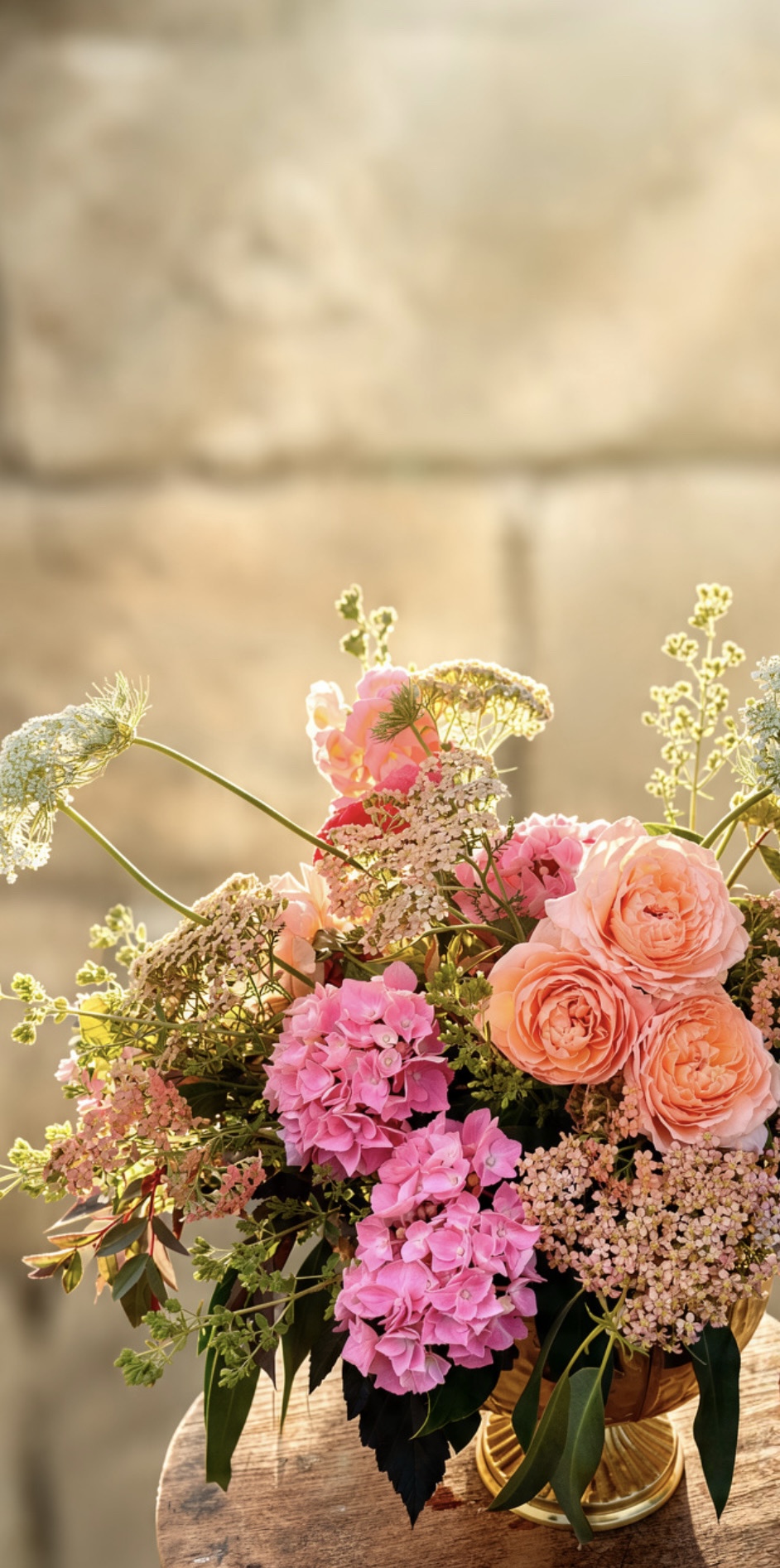 A hand-tied seasonal bouquet by Flourish Florist